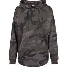 Camouflage - Damen Pullover Urban Classics Oversized Camo Hoody - Dark Camo