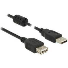 DeLock USB A-USB A 2.0 Ferrite M-F 0.5m