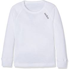 Ärmellos Basisschicht Odlo Kid's SUW Top Crew Neck LS Active Originals - White (10459)