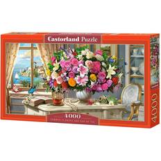 Castorland Puslespill Castorland Summer Flowers & Cup of Tea 4000 Pieces