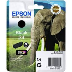 Epson 24 Epson Elephant Cartucho 24 Negro Etiqueta RF