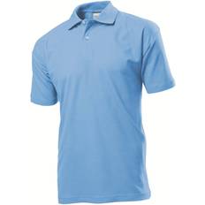 Viscose Polo Shirts Stedman Short Sleeve Polo Shirt - Light Blue