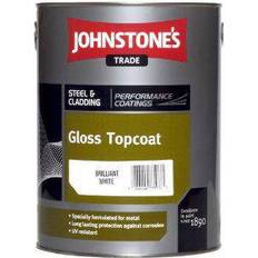 Johnstone's Trade Anti-corrosion Paint Johnstone's Trade Steel & Cladding Semi-Gloss Topcoat Anti-corrosion Paint Black 5L