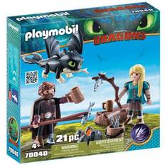 Drakar Lekset Playmobil Hiccup & Astrid with Baby Dragon 70040