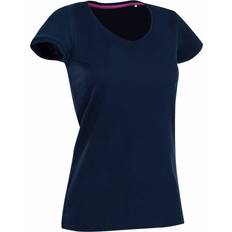 Stedman Megan V-neck Marine Rondgewoven Katoen - Small Dames