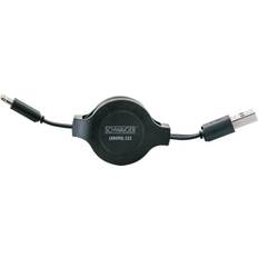 Schwaiger Extendable USB A-Lightning 0.8m