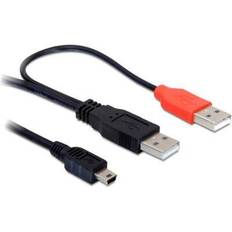 DeLock 2xUSB A-USB Mini-B 2.0