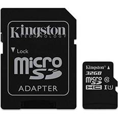 Memory Cards & USB Flash Drives Kingston microSDHC Class 10 UHS-I U1 45/10MB/s 32GB +Adapter