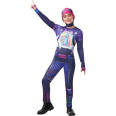 Rubies Fortnite Brite Bomber Tween Costume Jumpsuit w/ Cap & Accessories