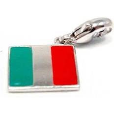 Grønne Charms & Anheng Ti Sento Charm - Silver/Red/Green