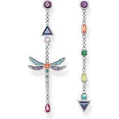 Corindone Gioielli Thomas Sabo Dragonfly Earrings - Silver/Multicolour