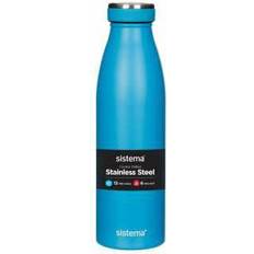 Blå Vannflasker Sistema Hydrate Stainless Steel Vannflaske 0.5L