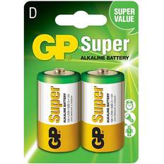 GP Batteries D Super Alkaline Compatible 2-pack