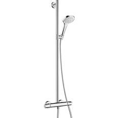 40 c/c Shower Sets Hansgrohe Croma Select E SemiPipe (27248400) Chrome, White