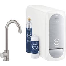 Kohlensäurehaltiges Wasser Mischer Grohe Blue Home Mono (31498DC1) Stahl