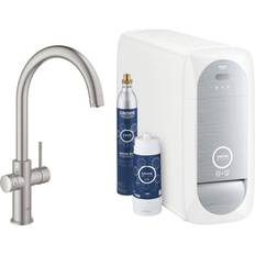 Kohlensäurehaltiges Wasser Mischer Grohe Blue Home C-spout (31455DC1) Stahl