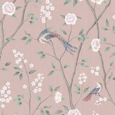 Boråstapeter Tapete Paradise Birds 1901 rose/vert/pink