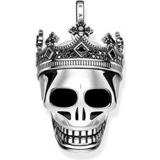 Thomas Sabo Pendentif tête de mort couronne noir PE815-643-11 noir/argenté