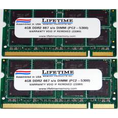 8 GB - SO-DIMM DDR2 RAM minnen Mushkin Essentials DDR2 667MHz 2x4GB (996685)