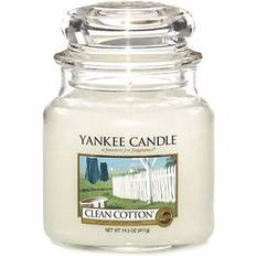 Nytvättat Doftljus Yankee Candle Clean Cotton Medium Doftljus 411g