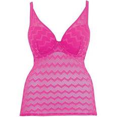 Lace Tankinis Curvy Kate Hi Voltage Tankini Top - Pink