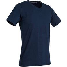 Stedman Clive V Neck T-shirts - Marina Blue