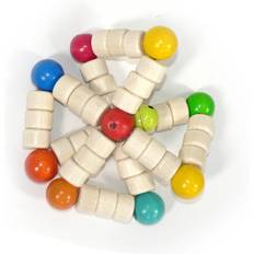 Hess Rattle Twist with Bells Wooden Baby Rattle