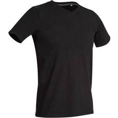 Stedman Clive V Neck T-shirts - Black Opal