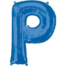 Feuille Ballons lettres Amscan Foil Ballon SuperShape Letter P Blue