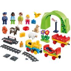 Playmobil tåg leksaker Playmobil Min Första Tågbyggsats 70179