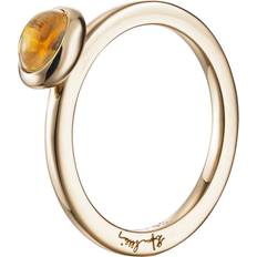 Love bead gold Efva Attling Love Bead Ring - Gold/Citrine