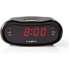 Nedis fm radio Nedis CLAR001BK clock radio AM/FM