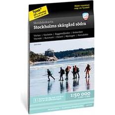 Skridskokarta Stockholms skärgård - södra 1:50 000