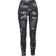 Mesh details Kleding Urban Classics Camo Tech Leggings - Dark Camo/Black