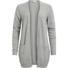 Bolsillos Cárdigans Vila Basic Knitted Cardigan - Grey/Light Grey Melange