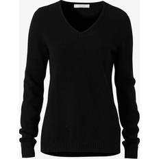 Ril V-Neck Knitted Pullover - Black