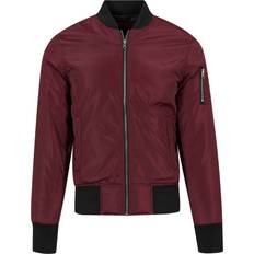 2-Tone Bomber Jacket - Burgundy/Black