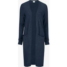 Vila Viril L/s Long Knit Cardigan - Blu