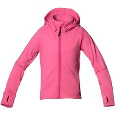 Nylon Fleecejackor Barnkläder Isbjörn of Sweden Panda Primaloft Hoodie - Rose (6340)