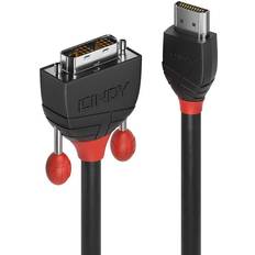 Lindy Black Line HDMI-DVI 2m