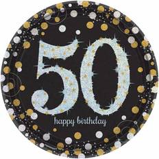 Amscan Plates 50 Sparkling Celebrations 8-pack