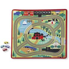 Melissa & Doug Lekematter Melissa & Doug Round the Town Road Rug & Car Set