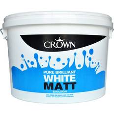 Paint Crown Matt Emulsion Wall Paint, Ceiling Paint Brilliant White 10L