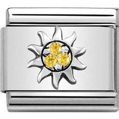 Yellow Charms & Pendants Nomination Composable Classic Sun Link Charm - Silver/Yellow