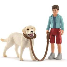 Schleich Action Figure Schleich Farm World 42478 Spaziergang mit Labrador Retriever