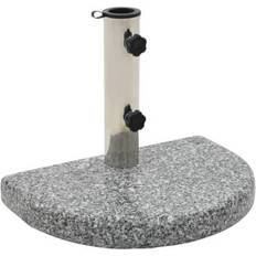 Gris Bases de sombrilla vidaXL Base Sombrilla Granito Rectangular 10 kg Estructura Parasol Patio Color Negro 10kg