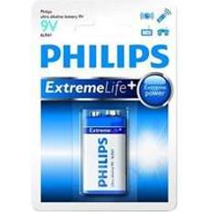 Philips Alcaline Batteries et Chargeurs Philips Power Alkaline Batterie 6LR61P1B/10