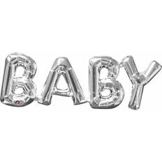 Amscan Foil Ballon SuperShape Phrase Baby Silver