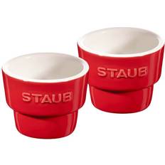 Emalj Äggkoppar Staub - Äggkopp 2st