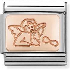 Rose Gold - Women Charms & Pendants Nomination Nomination Classic Guardian Angel Charm - Rose Gold/Silver